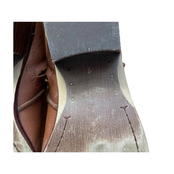 Sam Edelman Petty Leather side zip ankle bootie women’s size 7 brown - Picture 12 of 12